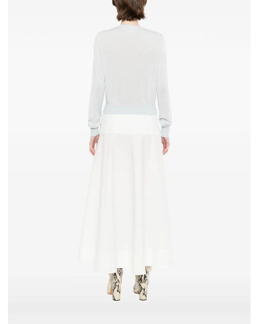 Khaite White Tansy Cardigan