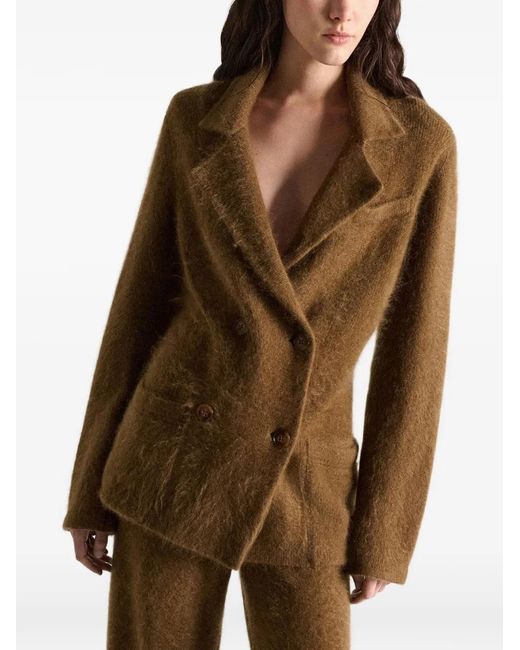 Dorothee Schumacher Brown Double-Breasted Jacket
