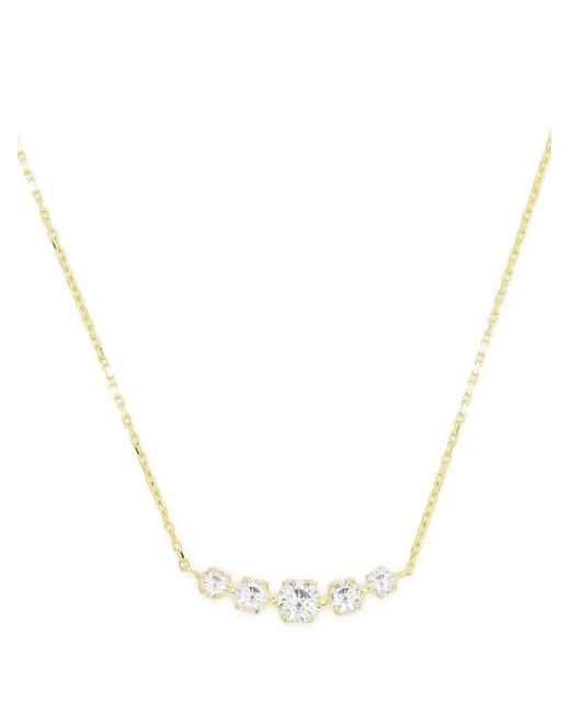Dinny Hall White 14Kt Elyhara Diamond Scoop Necklace