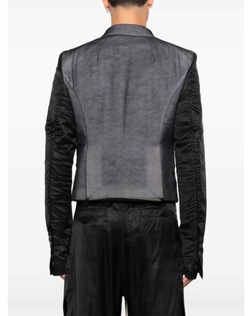 Chaqueta a paneles Rick Owens de hombre de color Black