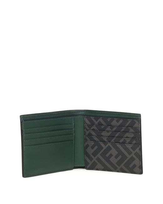 Fendi Eckiges Portemonnaie Mit Ff in Green für Herren