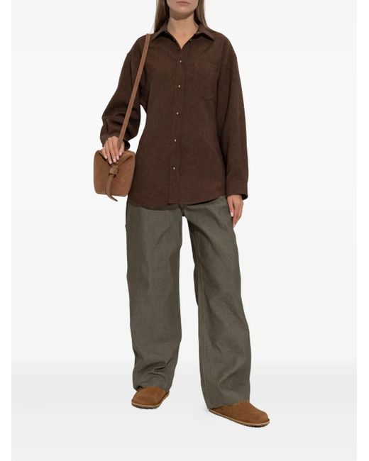 Birkenstock Brown Buckle Strap Mules