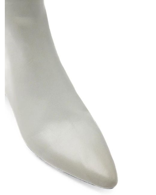 Marsèll White Longiforma Ankle Boots