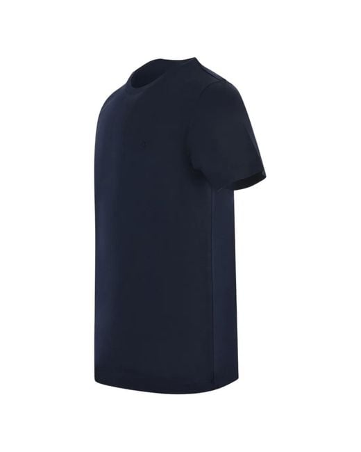 Dondup Blue Logo-Patch T-Shirt for men