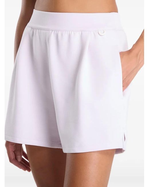 Nike White High-Waisted Shorts