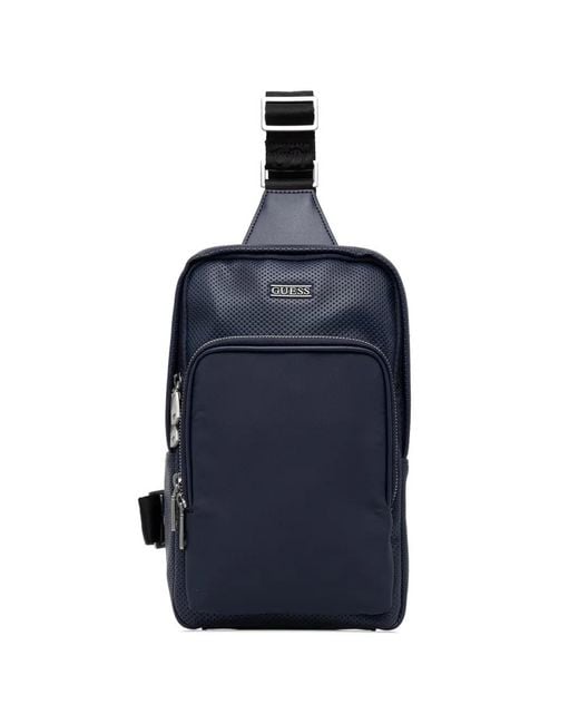 Guess Blue Boston Sling Backpack for men
