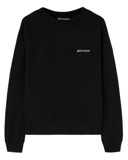 Palm Angels Sweater Met Geborduurd Logo in het Black voor heren