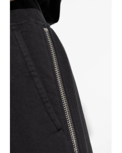 DSquared² Black Side-Zipped Cotton Palazzo Pants