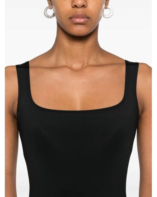 Entire studios Black Square-Neck Maxi Dress
