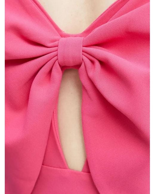 Abito Lungo Con Dettaglio Cut-Out di Bardot in Pink