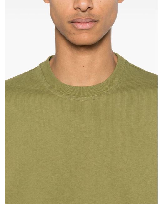 T-shirt en coton à col rond Bottega Veneta pour homme en coloris Green