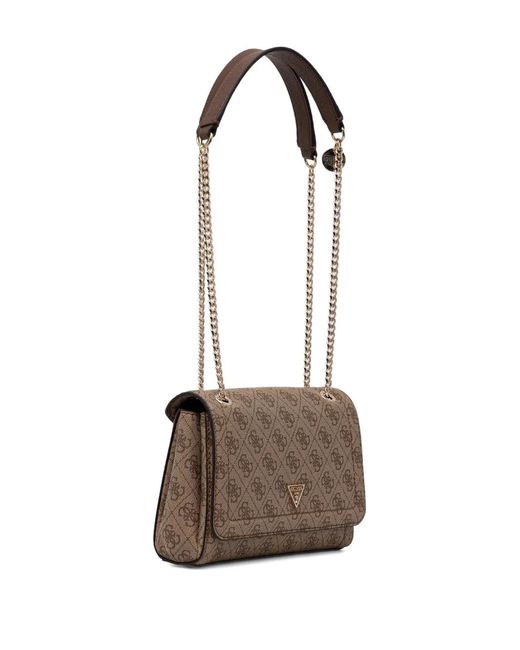 Guess Brown Sac À Bandoulière À Plaque Logo