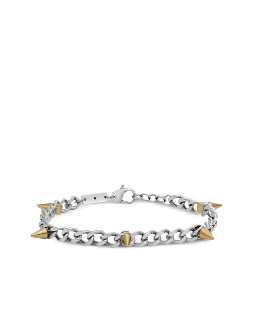DIESEL White Dx1453 Stud-detail Bracelet