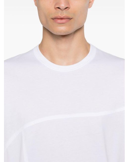 T-shirt con inserti di Comme des Garçons in White da Uomo