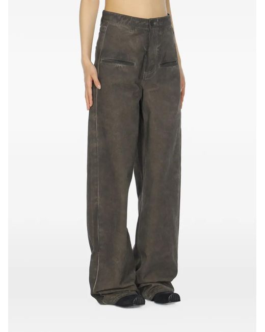 Uma Wang Gray Ball Cotton Palazzo Pants