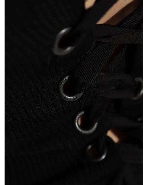 Balenciaga Black Ribbed Jumper