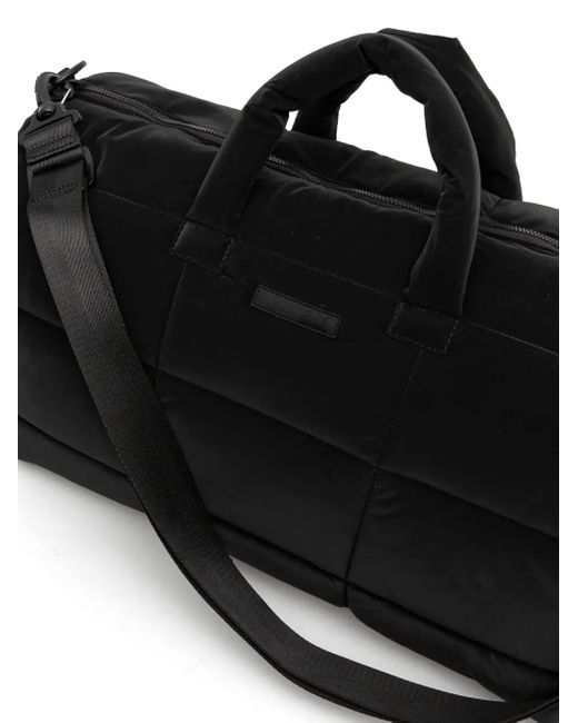EA7 Black Quilted Luggage