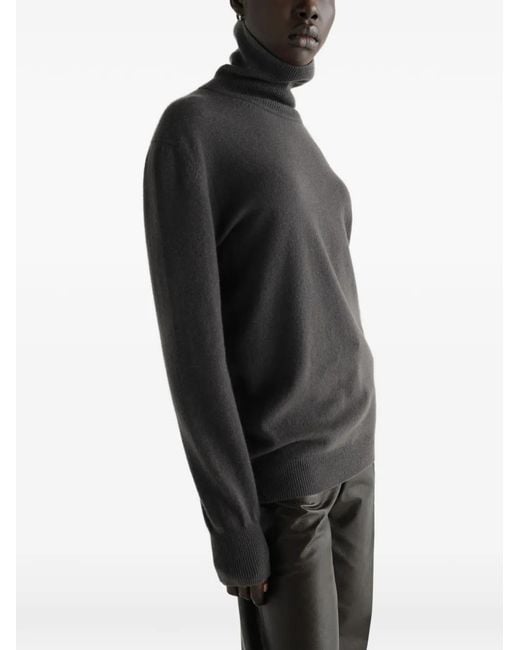 Lemaire Gray Stand-Collar Sweater
