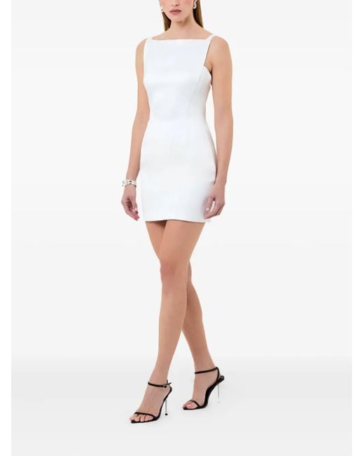 Nicholas White Square-Neck Minidress