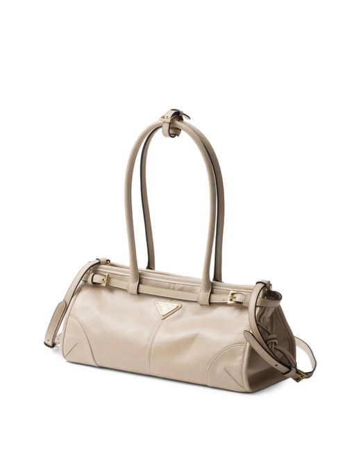 Prada Natural Medium Bonnie Tote Bag