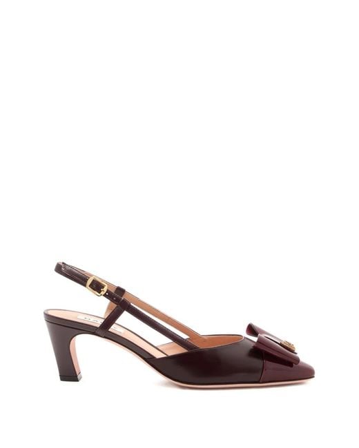 Bally Pink B-Bow Slingback Heeled Pumps