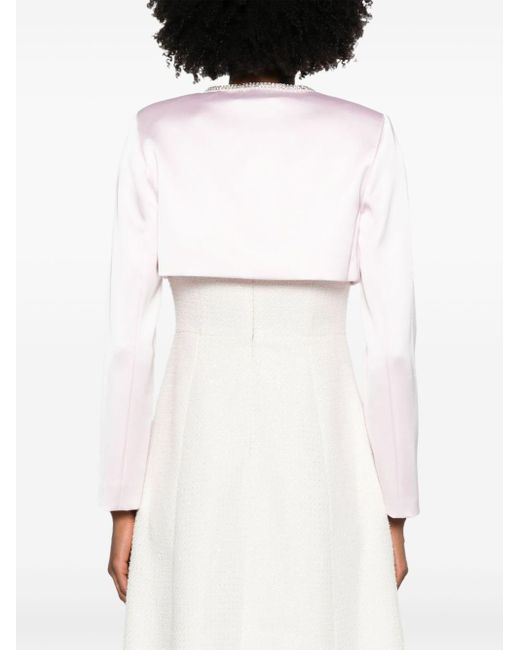 Pink satin bolero jacket online