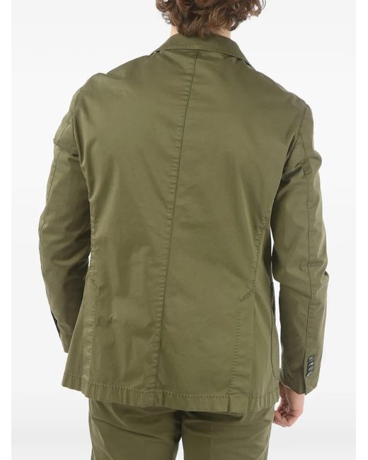 Corneliani Green Notch-Lapels Single-Breasted Suit for men