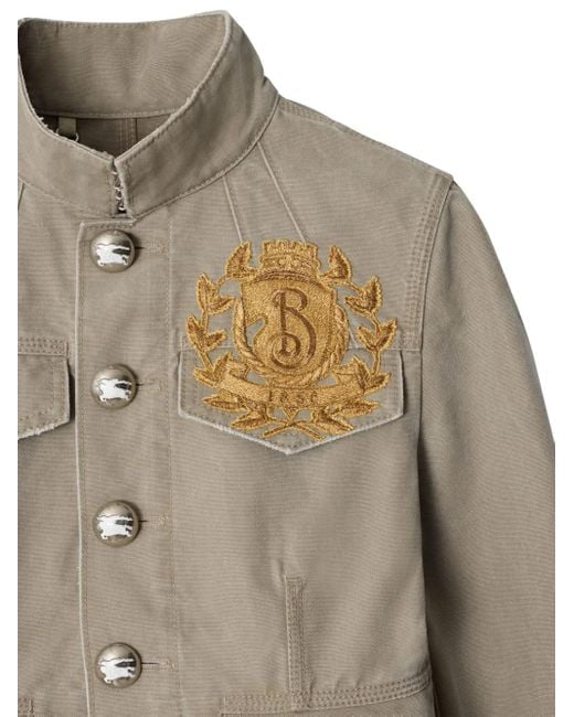 Burberry Natural B Crest Cotton Jacket