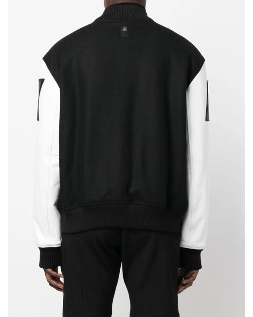 1017 ALYX 9SM Black Logo-Print Varsity Jacket for men