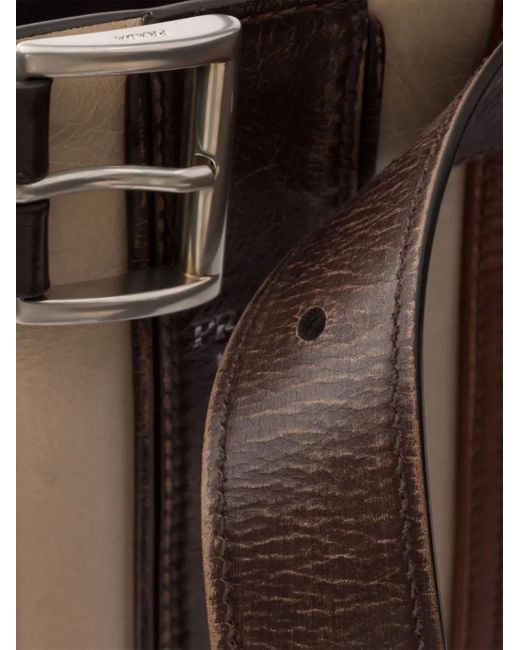 Prada Tote Bag Mit Kontrasteinsatz in Brown für Herren
