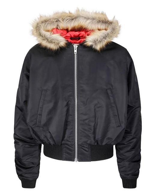 Stockholm Surfboard Club Gray Hooded Puffer Jacket