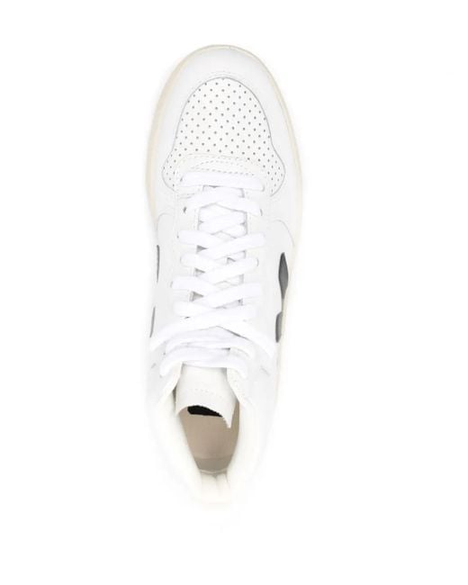 Veja White V-10 High-Top-Sneakers