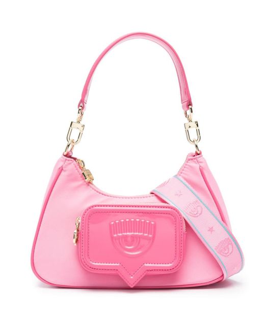 Chiara Ferragni Pink Eylike-moif Shoulder Bag