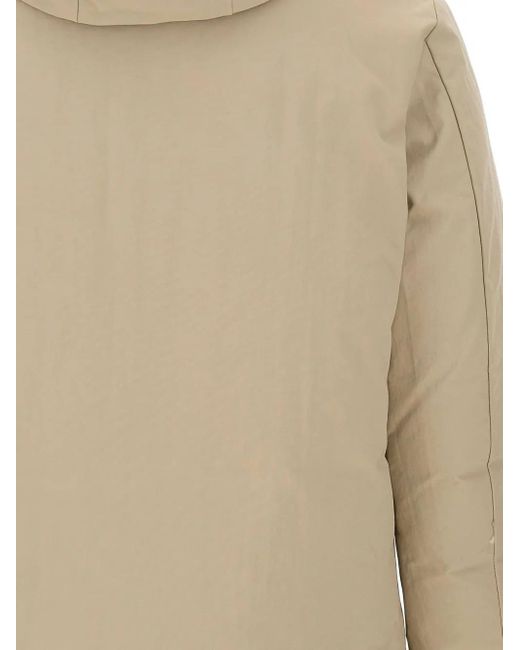 Save The Duck Natural Enzo Hooded Flap-Pocket Parka for men