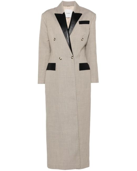 Manteau Ferris Nanushka en coloris Natural