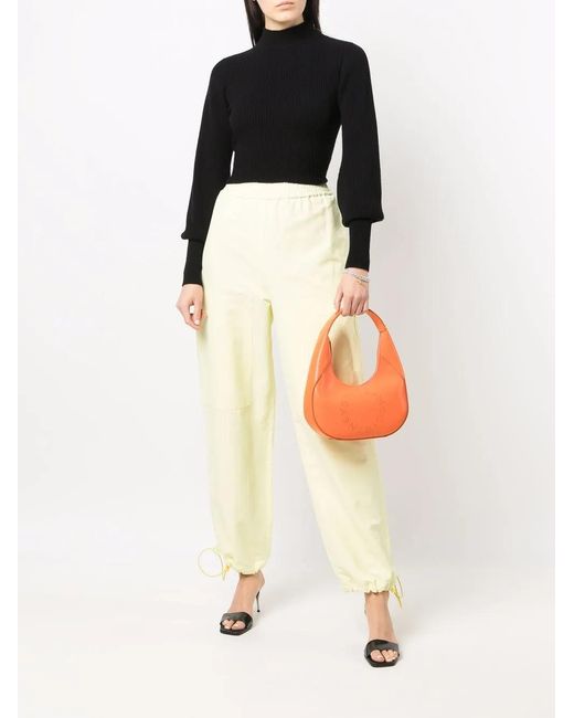 Stella McCartney White Drawstring Cuff Track Pants