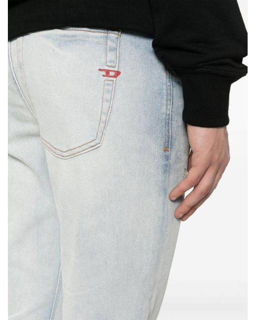 DIESEL Blue 1979 Sleenker Low-rise Skinny Jeans for men