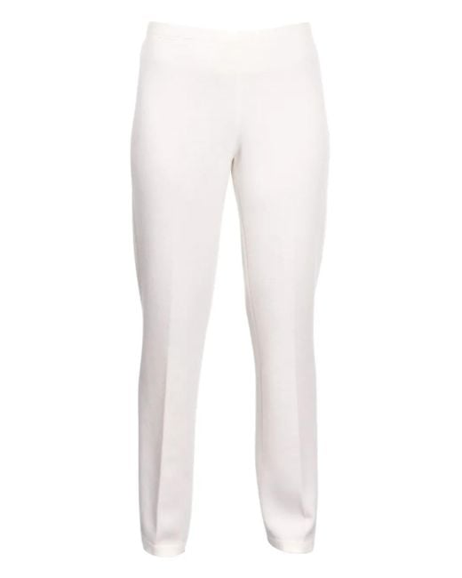 Gran Sasso センタープレス パンツ White