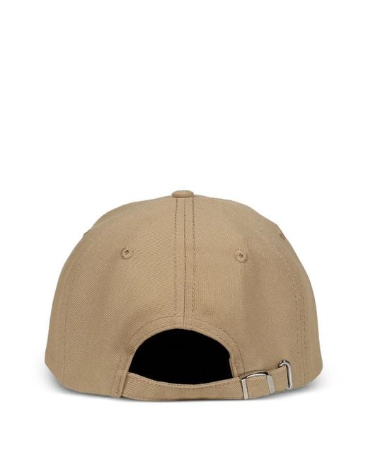 3.PARADIS Natural 3P Cursive Logo-Embroidered Cap for men