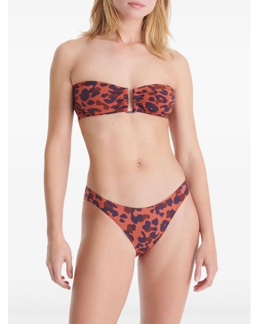 Eres Red Perle Bikini Top