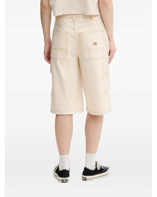 Dickies Natural Contrast-Stitch Carpenter Shorts