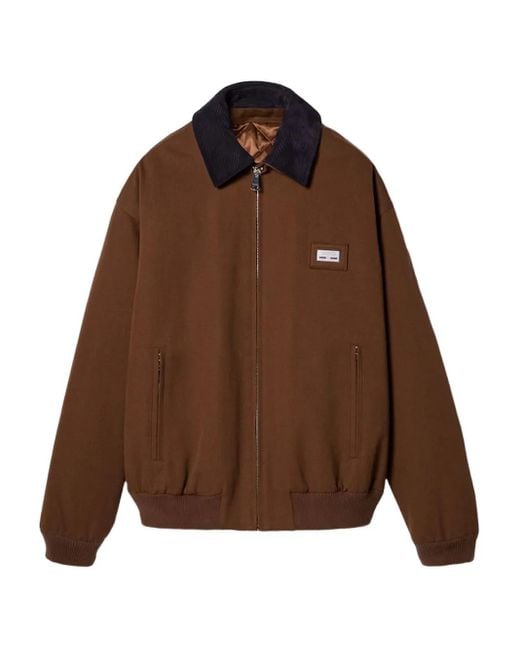 Gucci Brown Corduroy-Collar Cotton Bomber Jacket for men