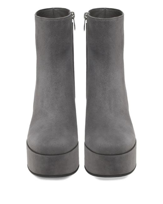 Gianvito Rossi Gray Sally Platform Boots
