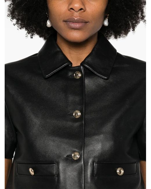 Maje Black Leather Jacket