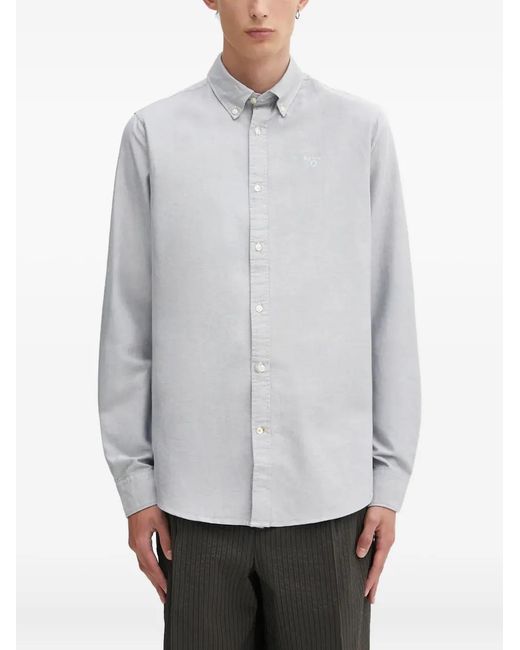 Barbour Gray Buttoned Shirt for men