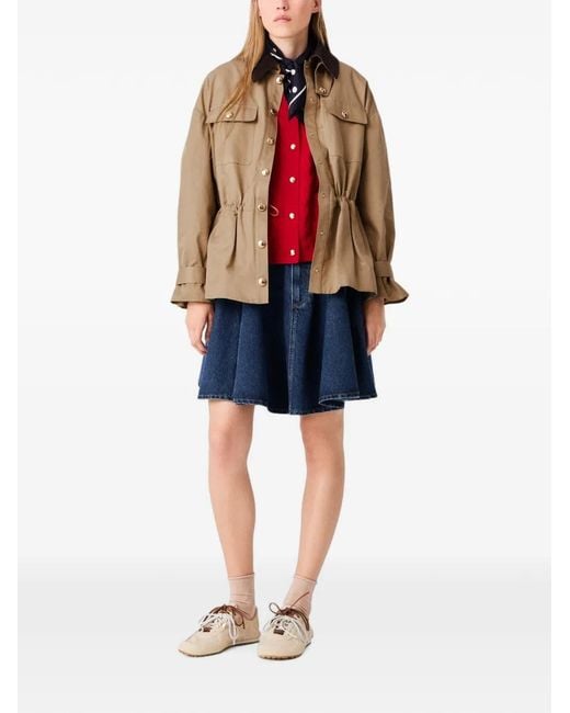 Maje Brown Coat With Removable Lining
