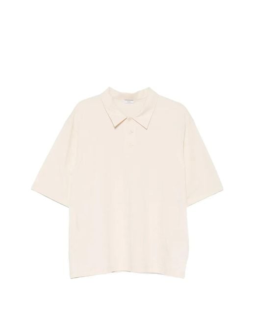 Hevò White Short-Sleeve Polo Shirt for men
