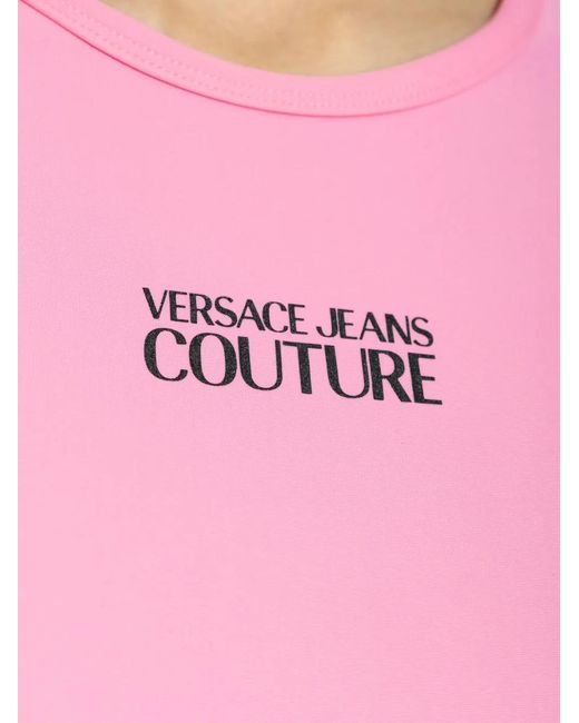 Versace Jeans Couture Pink Logo T-Shirt