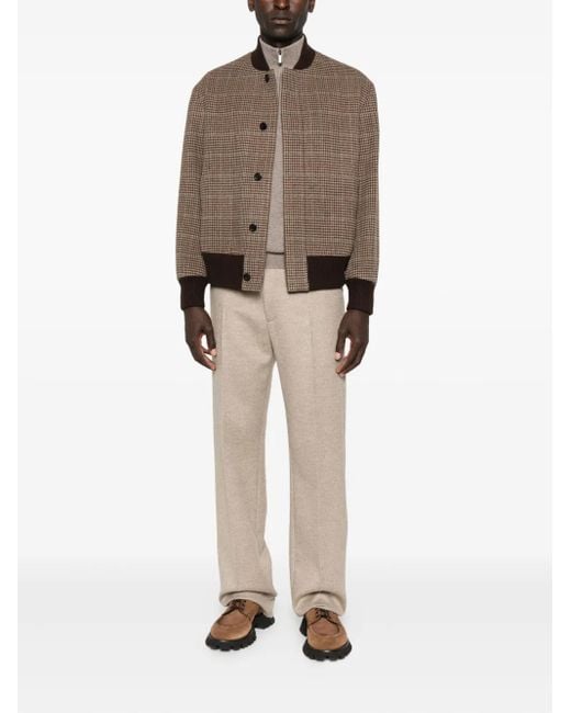 Bompard Brown Zip-Fastening Sweater for men
