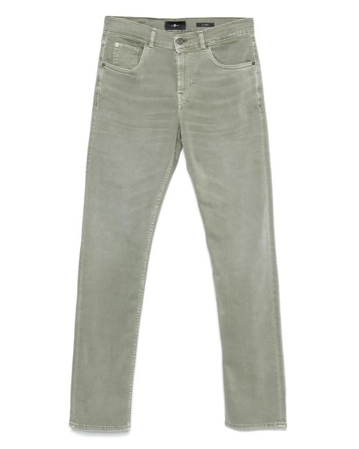 7 For All Mankind Gray Slimmy Jeans for men